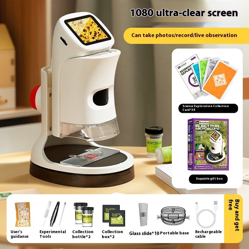 Electron Desktop Microscope for Kids - Ship with 38 Capture Cards